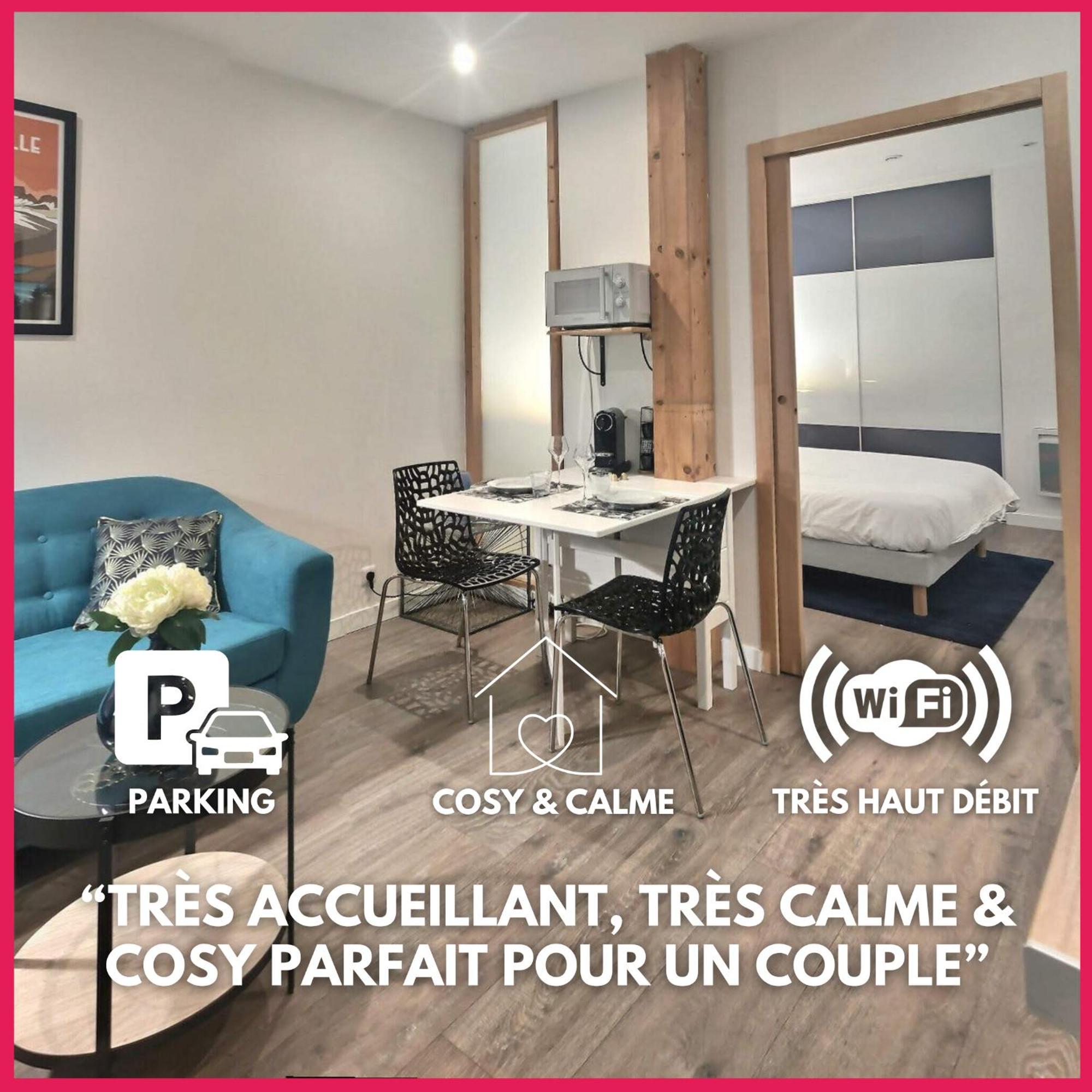 Mignon, T1 Bis Cosy & Calme, Neuf, Parking, Balcon Apartment *